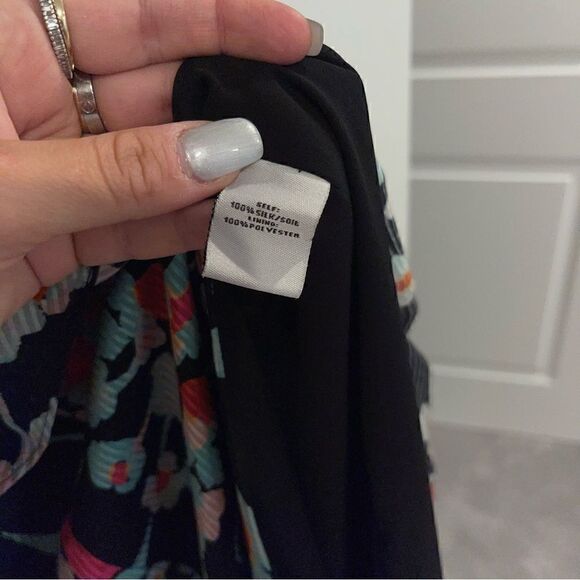 TANYA TAYLOR 100% Silk Mosaic Floral Lorena Dress - Picture 6 of 9